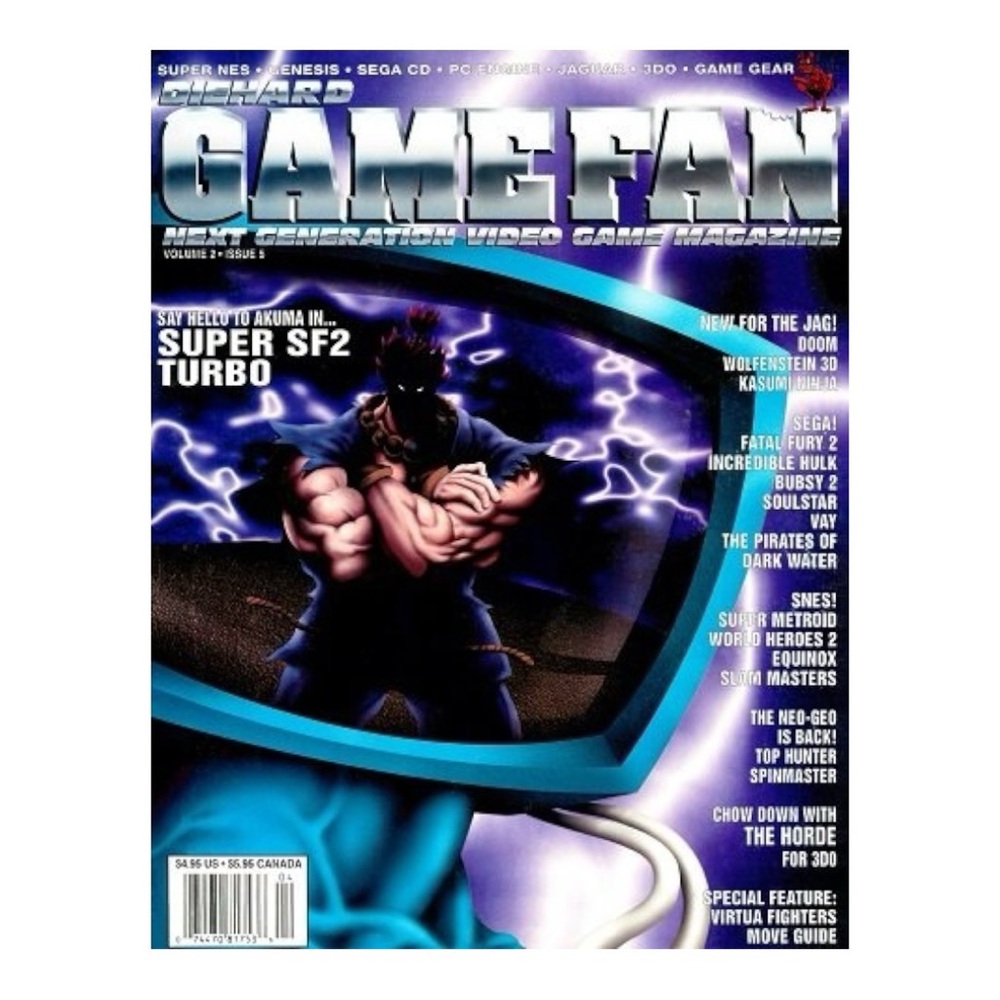 VINTAGE DIEHARD GAMEFAN MAGAZINE VOLUME 2 ISSUE 5 APRIL 1994